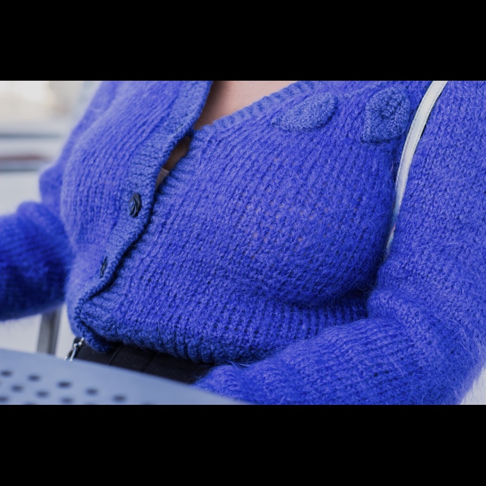 Vintage hand made cropped sweater
